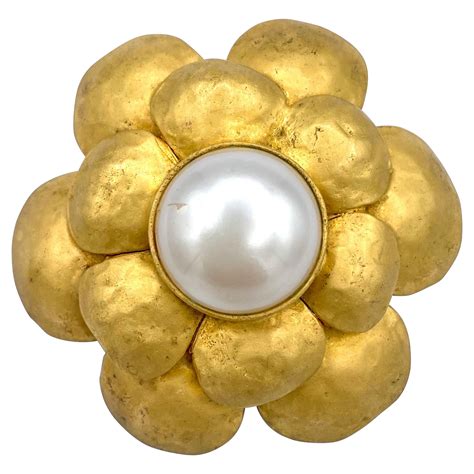 chanel camellia broche|vintage chanel camellia brooch.